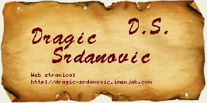Dragić Srdanović vizit kartica